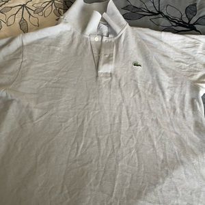 Grey Lacoste xl polo shirt